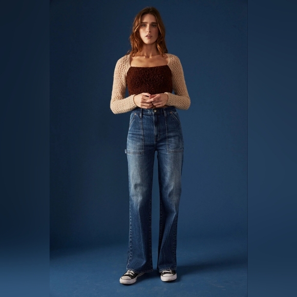 NWT DAZE DENIM FAR OUT HIGH RISE WIDE LEG IN PLAY DATE, VARIOUS SIZES - Picture 6 of 6